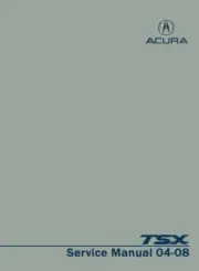 2004 2005 2006 2007 2008 Acura TSX Shop Service Repair Manual Book Engine OEM