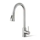 ACA 2 Modes Pull Out Kitchen Mixer Tap Laundry Sink Swivel Spout Faucet Nickel