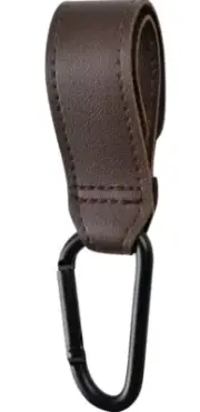 Leather Baby Stroller Shopping Cart Hook Clip Universal Hanger for Hanging Bags