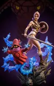 MOTU Iron Studios Teela & Orko Deluxe Statue - NEW!