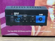 Pyle PCA2 Mini Audio Amplifier w/ RCA Input & Speaker Terminals, 2 x 40 Watt