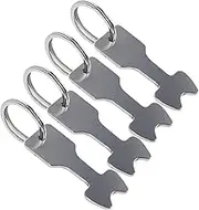 HOODANCOS 4Pcs Shopping Trolley Token Keyring Portable Key Chain Rings Convenient Coin Shape Openers for Shopping Carts Loss Design