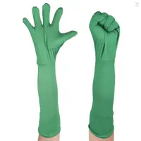 在飛比找蝦皮商城優惠-綠色鑰匙手套色色手套隱形效果背景色色鑰匙綠色手套綠屏攝影圖片