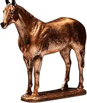 9.1" Standing Horse Statue, Brown Horse Sculpture Home Decor Animal Figurines Tabletop Ornament, for Horse Lovers