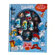 The Smurfs Stuck On Stories Storybook 10 Suction Cup Figures New Without Tags