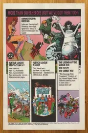 1992 DC Comics Print Ad/Poster Armageddon Inferno Lobo Justice League Promo Art