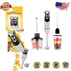 12-Speed Immersion Blender with Safety Splash Guard & Attachments