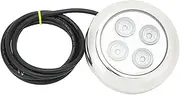 Brilluxa Marine Underwater Light, 60° Angle IP68 Waterproof Seawater Lamp, Dome Interior Light, Swimming Pool Underwater Lighting Fixture (Biały)