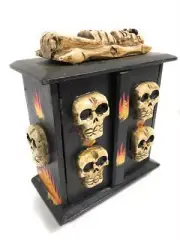 Armoire w/ Flames 13" X 11" - Crossbones Decor | #kng21069