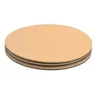 Cork Coasters, 4pcs 8 Inch Round Cork Trivet Cork Plant Coasters, Brown Black