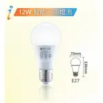 小鵬~舞光 LED 12W I系列 智能三用燈泡 聲控/遙控/壁切 小米音箱 調光調色四種情境