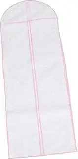Ciieeo 1pc Wedding Dress Dust Cover Prom Dressess Garment Carrier Dress Garment Bags for Gowns Prom Dress Ball Gown Clothes for Women Outfits Long Dress Storage Bag Non-woven Fabric Pink