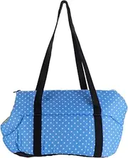 DINHEAROM 1Pc Pet Backpack for Dogs Portable Outdoor Storage Bag for Small Pets Breathable Blue Shoulder Carrier with Comfortable Strap for Travel and Adventures