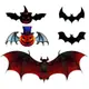 萬聖節 蝙蝠牆 3D 蝙蝠立體貼 (彩色-12入) 鬼節 牆壁貼 牆貼 裝飾 DIY 南瓜 巫婆【W44002601】