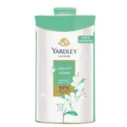 Yardley IMPERIAL JASMINE Perfumed Talcum Powder 100gm / 8.8oz Deodorizing Talc