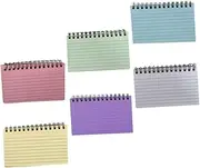 HONMEET Pcs Lined Coil Book Memo Pads Tearable Tabs Compact Notebook for Students Office