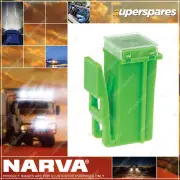 Narva 30 Amp Green Mini Female Fusible Link - Plug In With Lock Box Of 10