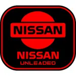 NISSAN 日產汽車油箱蓋貼紙柴油、汽油、無鉛、高級、汽油、KRUDO