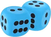 Yardwe 2pcs Large Eva Foam Dice for Lightweight and Safe Game Prop for Classroom Activities Interactive Learning and Fun Entertainment Present for Parties and Educational Use