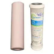 10"x2.5" Water Filter 1uM Sediment Activated Carbon Block Chloramine CTO Filters