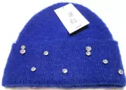a new day ladies' beanie winter hat-one sz-bright blue w/ blings-NWT- 15.00 each