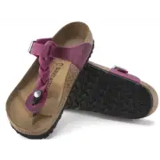 Birkenstock Gizeh Braided Oiled Leather Regular Fit 39EU 8M Festival Fuchsia