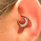 Daith Jewelry, Septum Ring 16g, Cartilage Earring, Rook Hoop, Helix Gold Silver