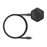 UAG Wireless Charging Pad with Stand - Black/Carbon Fiber(9B4410114042),Up to 15W Of Wireless Power,Detachable 4ft Braided USB-C Cable,1 Year Warranty 9B4410114042