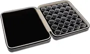 Generic 60Grids Gemstone Gem Diamond Storage Carrying Box Organizer Case Container - All Black, as described