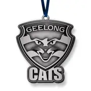 Geelong Cats AFL Metal Christmas Tree Ornament Decoration