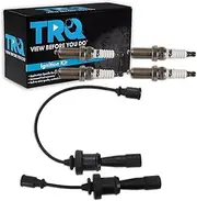 TRQ Ignition Wires Spark Plugs Kit Compatible with 2006 Mitsubishi Lancer