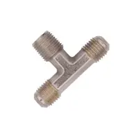 Flo Supply 1/8" NPT x 3AN x 3AN Branch Tee Fitting - Male/Male/Male