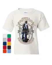 Brotherhood of IronWorkers Youth T-Shirt Blue Collar Job Construction Kids Tee