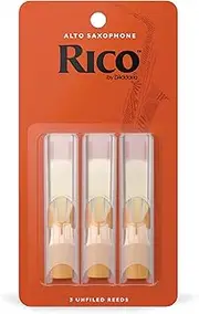 Rico Alto Sax Reeds, Strength 2.5, 3-pack