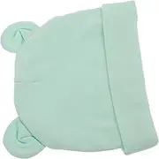 [FRCOLOR] Beanie Hat with Cute Bear Ears Soft Cotton Bonnet for Months Adorable Gender Neutral Winter Accessory for Hospital Use Light Green