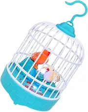 ERINGOGO 1 PC Interactive Voice Activated Bird Cage with Light Sensor Unique Educational Plaything for Sturdy Structure No Battery Included Random Colors Random Color