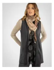 [Fella Hamilton] Hedrena Interlock Longline Vest in Grey