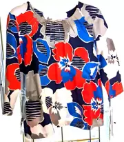 Alfred Dunner women's multicolor petite pm top NWT