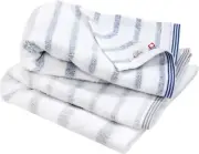 Imabari Towel Bath towel Hiorie Mist 2-piece set 2color Border 100% cotton Soft
