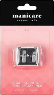 MANICARE Cosmetic Dual Pencil Sharpener No-Mess Catcher