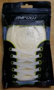 2 Pairs Flat Shoelaces Shoe Laces Strings For Sports Shoes Boots Sneaker Beige