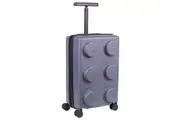 Lego Brick 2x3 Trolley Luggage Suitcase Bag Expandable 35.5x56cm Stone Grey