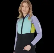 NEW Sea-Doo Montego Jacket Women's SMALL Lilac Teal Wetsuit Top UV Protection