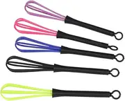 ASAKKURA 5pcs Hair Dye Stirrer Hair Color Whisks Dye Cream Mixer Hair Dye Tool Salon Whisk for Color Hair Dye Whisk Hair Dye Mixer Hair Styling Accessories Hairdressing Dye Whisk Blenders