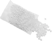 500 Pieces Half Round Flatback Pearl Embellishment for Nail Art 8mm White