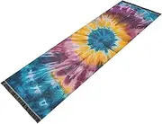 PDZRMY Washable Runner Rug Blue Purple Tie Dye 2’ x 6’ Non-Slip Kitchen Runner Rug for Hallways Entryway Bedroom Living Room Floor Carpet Runner- Soft Thin Mat for Family Pet