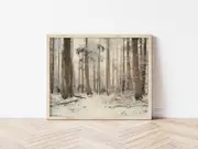 [Namly Design] Poster - Winter Forest Serenity