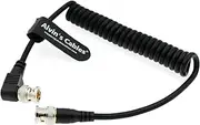 Blackmagic BNC Male RG179 Flexible Coaxial Cable for BMCC Video Camera Straight to Right Angle Alvin's Cables