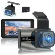 4K Dash Cam, Front and Rear Dash Camera for Cars 170°Wide Angle Dashboard Cam...