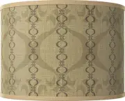 Colette White Giclee Round Drum Lamp Shade 15.5x15.5x11 (Spider)
